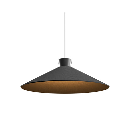 Accord 1475 Conical 1-lt 25" LED Pendant-Organic lead Grey