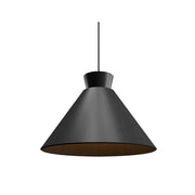 Accord 1474 Conical 1-lt 16" LED Pendant-Organic lead Grey