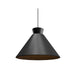 Accord 1474 Conical 1-lt 16" LED Pendant-Organic lead Grey
