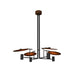 Accord 1419 Dot 4-lt 43" LED Pendant-Imbuia