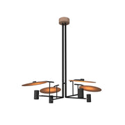 Accord 1419 Dot 4-lt 43" LED Pendant-Louro Freijo