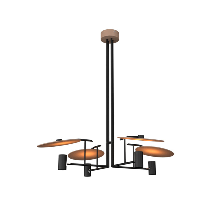 Accord 1419 Dot 4-lt 43" LED Pendant-Louro Freijo