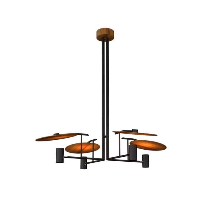 Accord 1419 Dot 4-lt 43" LED Pendant-Teak