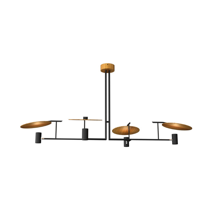 Accord 1420 Dot 4-lt 67" LED Pendant-Teak