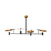 Accord 1420 Dot 4-lt 67" LED Pendant-Teak