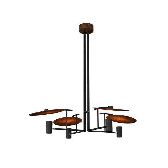 Accord 1419 Dot 4-lt 43" LED Pendant-American Walnut