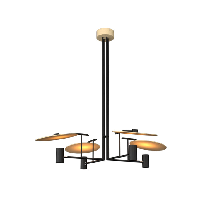 Accord 1419 Dot 4-lt 43" LED Pendant-Maple
