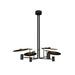 Accord 1419 Dot 4-lt 43" LED Pendant-Charcoal