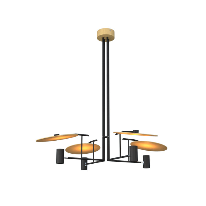 Accord 1419 Dot 4-lt 43" LED Pendant-Organic Gold