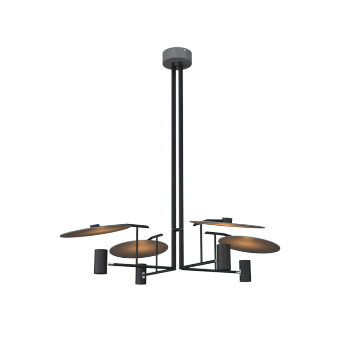 Accord 1419 Dot 4-lt 43" LED Pendant-Organic lead Grey