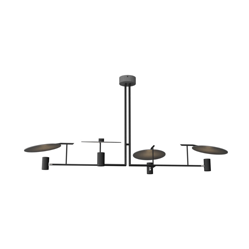 Accord 1420 Dot 4-lt 67" LED Pendant-Organic lead Grey