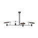 Accord 1420 Dot 4-lt 67" LED Pendant-Organic lead Grey