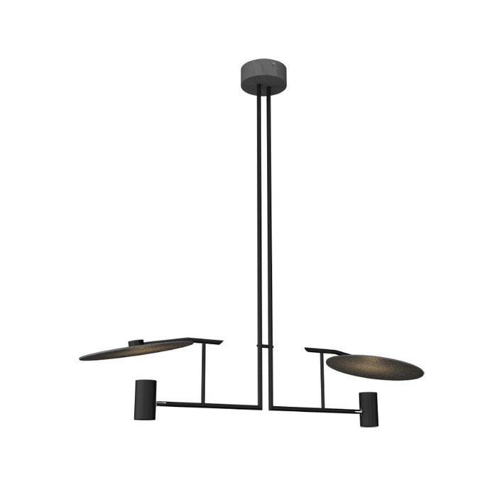 Accord 1421 Dot 2-lt 43" LED Pendant-Organic lead Grey