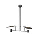 Accord 1421 Dot 2-lt 43" LED Pendant-Organic lead Grey