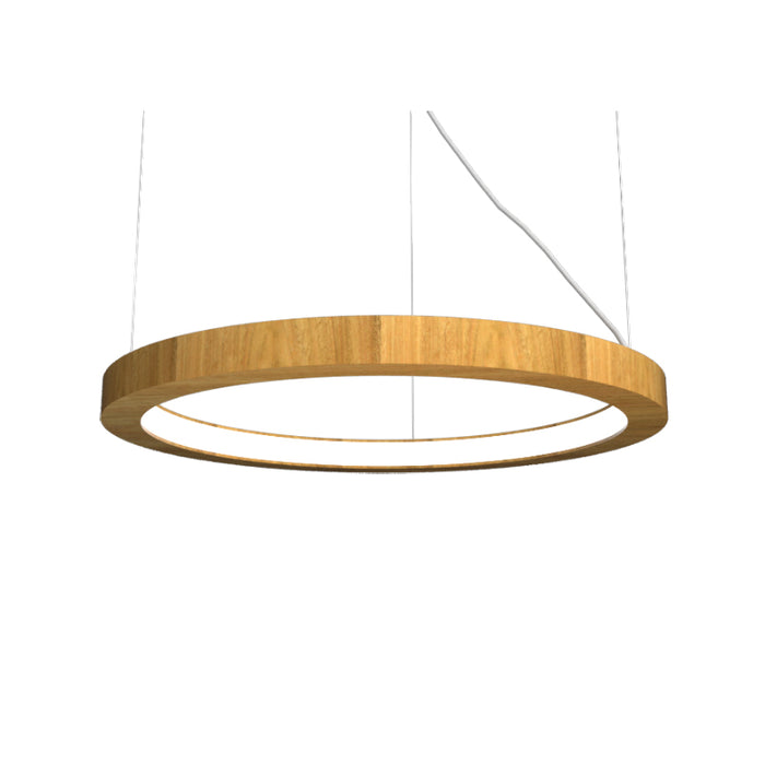 Accord 1318LED Frame 1-lt 32" LED Pendant-Louro Freijo