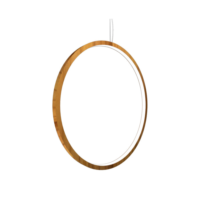 Accord 1297 Frame 1-lt 35" LED Pendant-Teak