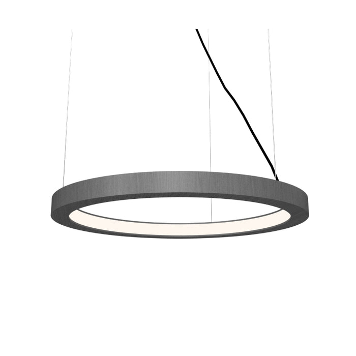 Accord 1316 Frame 1-lt 24" LED Pendant-Organic lead Grey