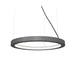 Accord 1316 Frame 1-lt 24" LED Pendant-Organic lead Grey