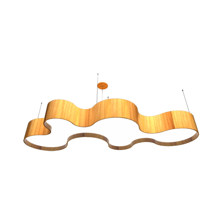Accord 1258 Organico 1-lt 79" LED Pendant-Teak