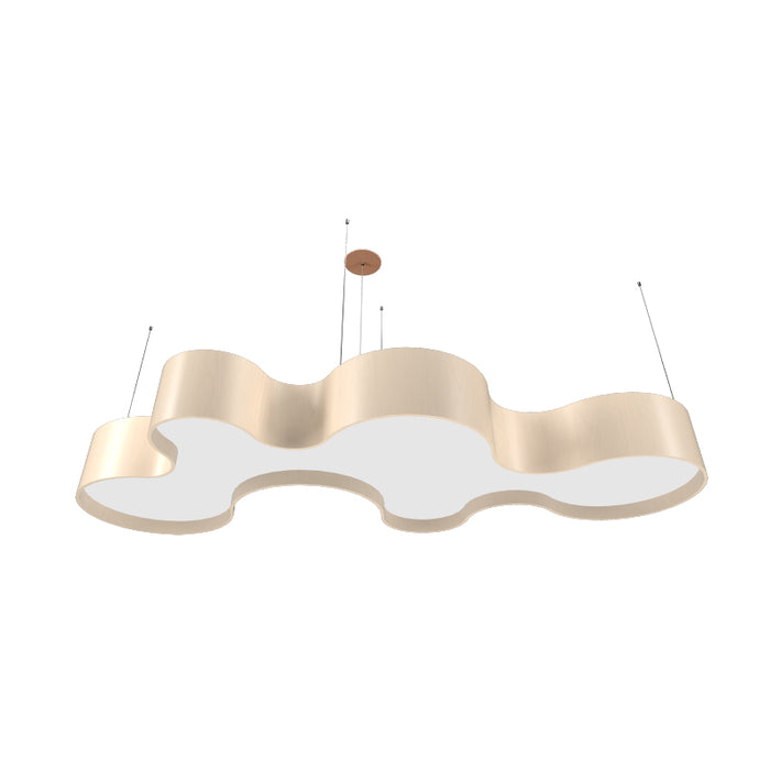 Accord 1258 Organico 1-lt 79" LED Pendant-Organic Cappuccino