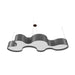 Accord 1258 Organico 1-lt 79" LED Pendant-Organic lead Grey