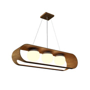 Accord 1448 Sfera 3-lt 33" LED Pendant-Louro Freijo