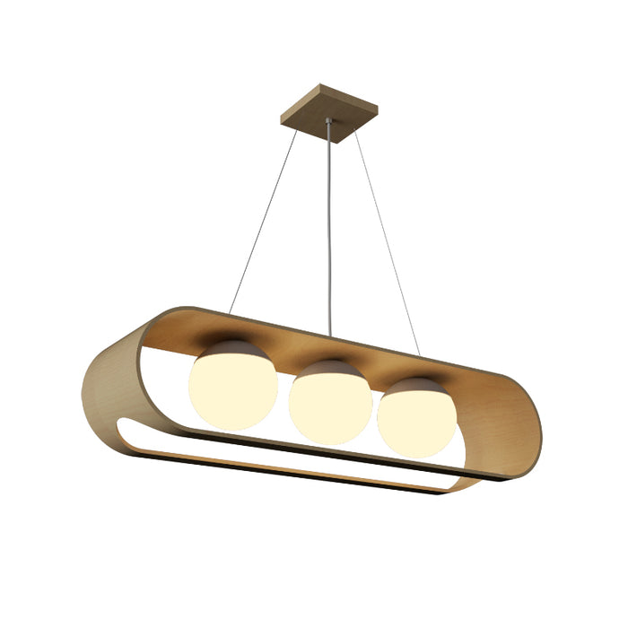 Accord 1448 Sfera 3-lt 33" LED Pendant-Maple
