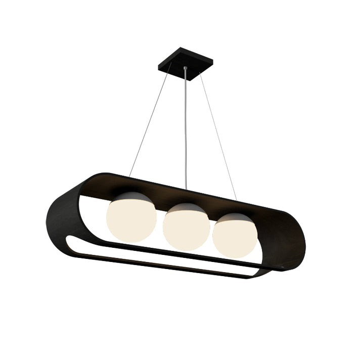 Accord 1448 Sfera 3-lt 33" LED Pendant-Charcoal