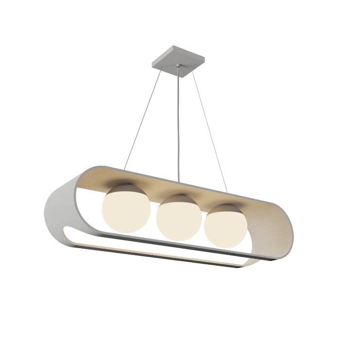Accord 1448 Sfera 3-lt 33" LED Pendant-Organic White