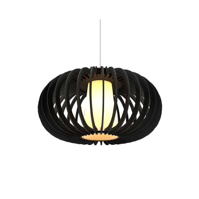 Accord 1185 Stecche Di Legno 1-lt 31" LED Pendant-Charcoal