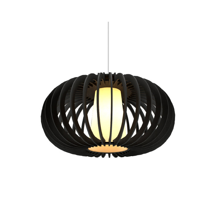 Accord 1185 Stecche Di Legno 1-lt 31" LED Pendant-Organic Black