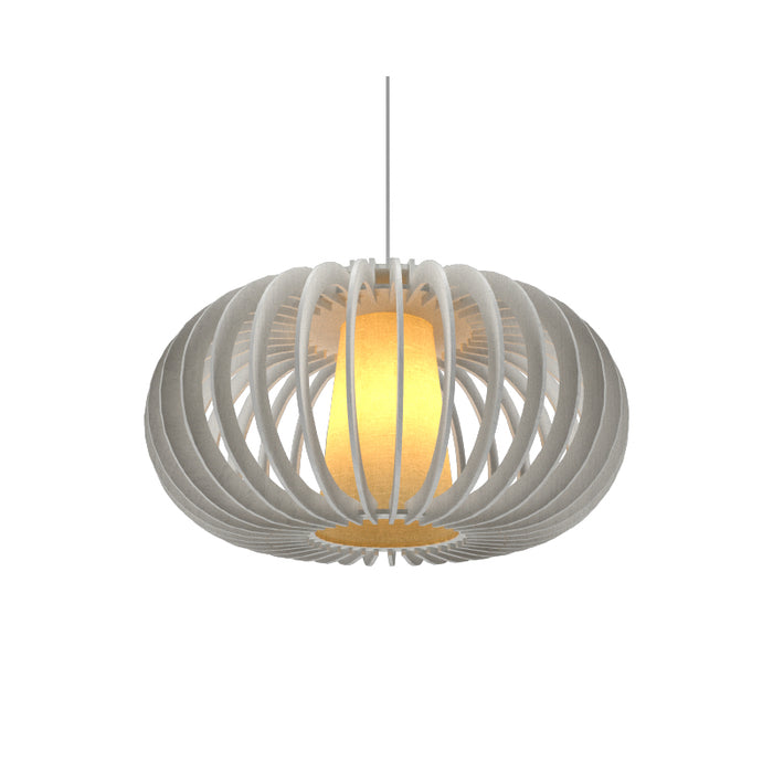 Accord 1185 Stecche Di Legno 1-lt 31" LED Pendant-Organic White