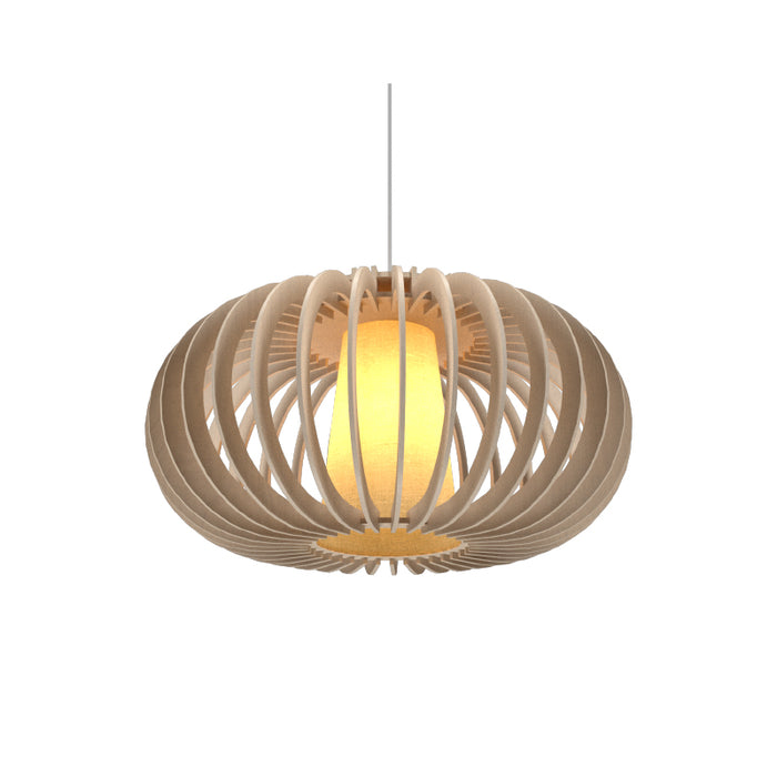 Accord 1185 Stecche Di Legno 1-lt 31" LED Pendant-Organic Cappuccino