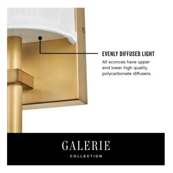 Hinkley 41011 Avenue White Acrylic 1-lt 9" Tall LED Wall Sconce