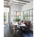 Hinkley 4895 Clarke 4-lt 25" LED Chandelier, Linen Shade
