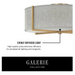 Hinkley 41707 Axis Heathered Gray 3-lt 20" LED Semi-Flush Mount