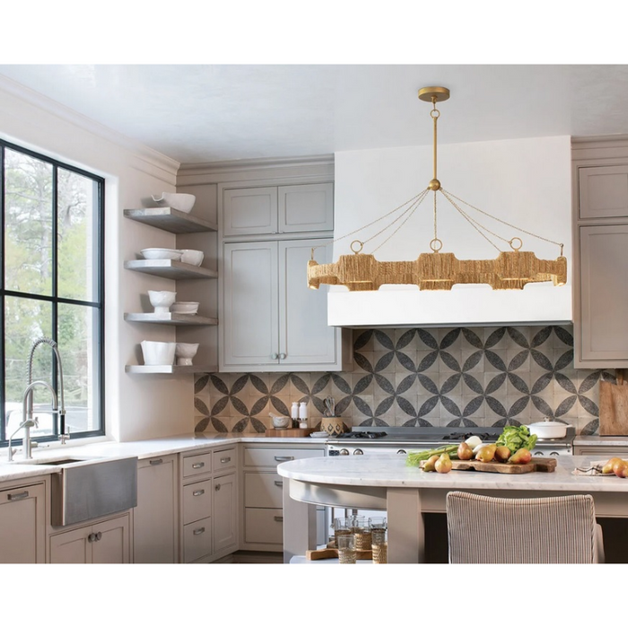 Hinkley 34107 Raffi 8-lt 52" LED Linear Chandelier