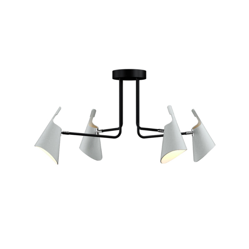 Accord 5105 Balance 4-lt 39" LED Semi Flush-Organic White