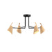Accord 5105 Balance 4-lt 39" LED Semi Flush-Organic Cappuccino