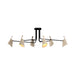 Accord 5104 Balance 6-lt 61" LED Semi Flush-Organic Cappuccino