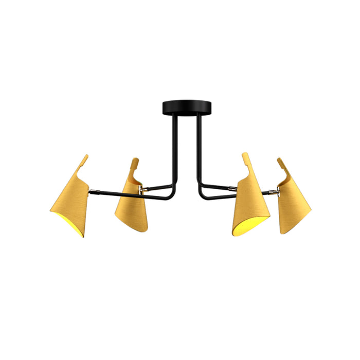 Accord 5105 Balance 4-lt 39" LED Semi Flush-Organic Gold