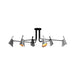 Accord 5104 Balance 6-lt 61" LED Semi Flush-Organic lead Grey