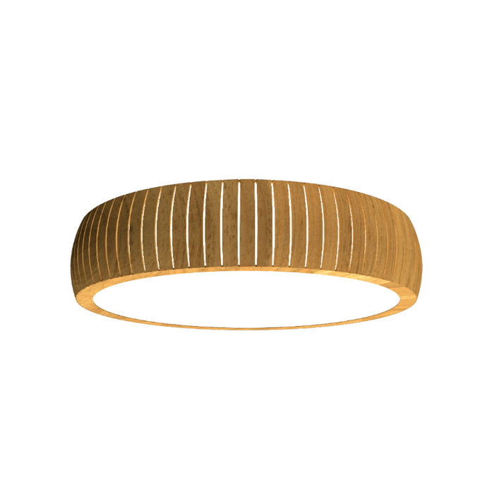 Accord 5042LED Barrel 1-lt 35" LED Flush Mount-Louro Freijo