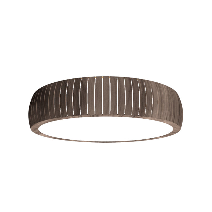 Accord 5039LED Barrel 1-lt 20" LED Flush Mount-American Walnut