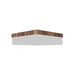 Accord 539LED Clean 1-lt 12" LED Flush Mount-American Walnut