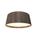 Accord 5098LED Conical 1-lt 24" LED Flush Mount-American Walnut