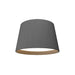Accord 5100LED Conical 18" LED Flush Mount-Organic lead Grey