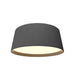 Accord 5098LED Conical 1-lt 24" LED Flush Mount-Organic lead Grey