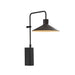Bover Platet A/01 1-lt 16" Tall LED Outdoor Wall Sconce-Black