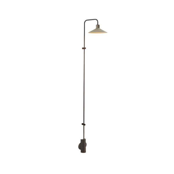Bover Platet A/06 1-lt 61" Tall LED Wall Sconce, 0-10V-Olive Grey